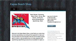 Desktop Screenshot of kapaabeachshop.com
